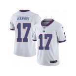 Men's Nike New York Giants #17 Dwayne Harris Limited White Rush NFL Jersey