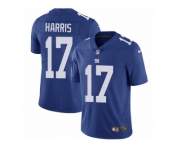 Men's Nike New York Giants #17 Dwayne Harris Vapor Untouchable Limited Royal Blue Team Color NFL Jersey