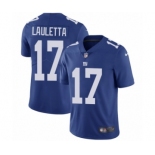 Men's Nike New York Giants #17 Kyle Lauletta Royal Blue Team Color Vapor Untouchable Limited Player NFL Jersey