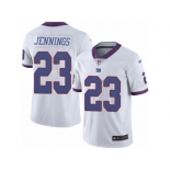 Men's Nike New York Giants #23 Rashad Jennings Limited White Rush NFL Jersey