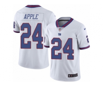 Men's Nike New York Giants #24 Eli Apple Limited White Rush NFL Jersey