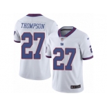 Men's Nike New York Giants #27 Darian Thompson Limited White Rush NFL Jersey