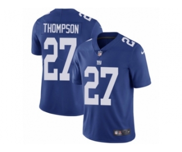 Men's Nike New York Giants #27 Darian Thompson Vapor Untouchable Limited Royal Blue Team Color NFL Jersey