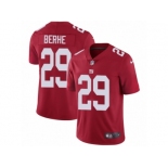 Men's Nike New York Giants #29 Nat Berhe Vapor Untouchable Limited Red Alternate NFL Jersey