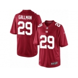 Men's Nike New York Giants #29 Wayne Gallman Limited Red Alternate NFL Jersey