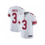 Men's Nike New York Giants #3 Geno Smith Vapor Untouchable Limited White NFL Jersey