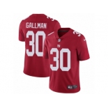 Men's Nike New York Giants #30 Wayne Gallman Vapor Untouchable Limited Red Alternate NFL Jersey