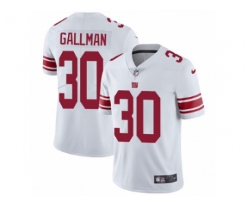 Men's Nike New York Giants #30 Wayne Gallman Vapor Untouchable Limited White NFL Jersey