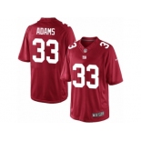 Men's Nike New York Giants #33 Andrew Adams Limited Red Alternate NFL Jersey