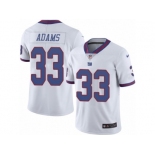 Men's Nike New York Giants #33 Andrew Adams Limited White Rush NFL Jersey