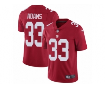 Men's Nike New York Giants #33 Andrew Adams Vapor Untouchable Limited Red Alternate NFL Jersey