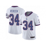 Men's Nike New York Giants #34 Shane Vereen Limited White Rush NFL Jersey