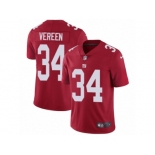 Men's Nike New York Giants #34 Shane Vereen Vapor Untouchable Limited Red Alternate NFL Jersey