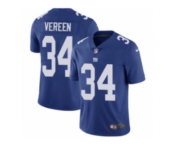 Men's Nike New York Giants #34 Shane Vereen Vapor Untouchable Limited Royal Blue Team Color NFL Jersey