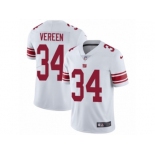 Men's Nike New York Giants #34 Shane Vereen Vapor Untouchable Limited White NFL Jersey