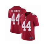 Men's Nike New York Giants #44 Mark Herzlich Vapor Untouchable Limited Red Alternate NFL Jersey