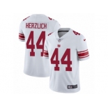 Men's Nike New York Giants #44 Mark Herzlich Vapor Untouchable Limited White NFL Jerseyey