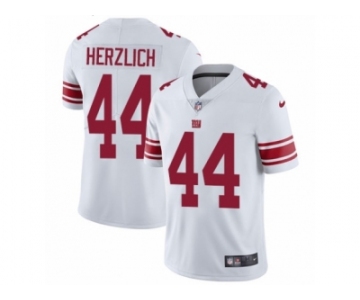 Men's Nike New York Giants #44 Mark Herzlich Vapor Untouchable Limited White NFL Jerseyey