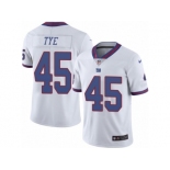 Men's Nike New York Giants #45 Will Tye Limited White Rush NFL Jersey