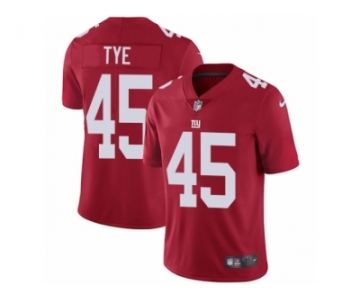 Men's Nike New York Giants #45 Will Tye Vapor Untouchable Limited Red Alternate NFL Jersey