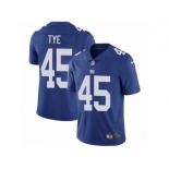 Men's Nike New York Giants #45 Will Tye Vapor Untouchable Limited Royal Blue Team Color NFL Jersey