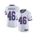 Men's Nike New York Giants #46 Will Johnson Limited White Rush NFL Jersey