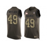 Men's Nike New York Giants #49 Nikita Whitlock Limited Green Salute to Service Tank Top NFL Jersey