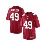 Men's Nike New York Giants #49 Nikita Whitlock Limited Red Alternate NFL Jersey