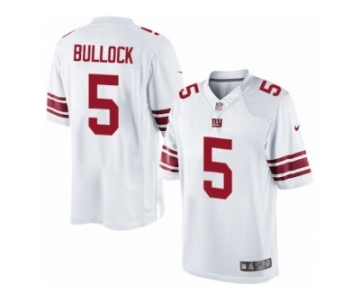 Men's Nike New York Giants #5 Randy Bullock Limited White NFL Jersey