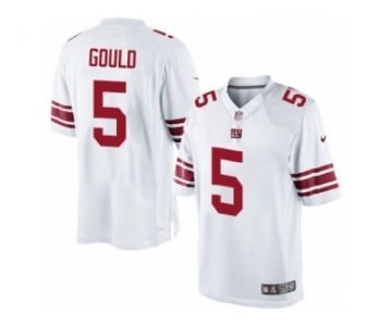 Men's Nike New York Giants #5 Robbie Gould Limited White NFL Jersey