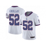 Men's Nike New York Giants #52 Jonathan Casillas Limited White Rush NFL Jersey