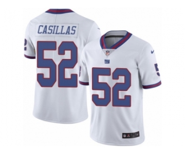 Men's Nike New York Giants #52 Jonathan Casillas Limited White Rush NFL Jersey