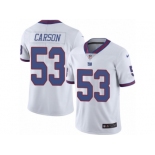 Men's Nike New York Giants #53 Harry Carson Limited White Rush NFL Jersey