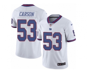 Men's Nike New York Giants #53 Harry Carson Limited White Rush NFL Jersey