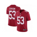 Men's Nike New York Giants #53 Harry Carson Vapor Untouchable Limited Red Alternate NFL Jersey