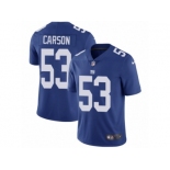 Men's Nike New York Giants #53 Harry Carson Vapor Untouchable Limited Royal Blue Team Color NFL Jersey