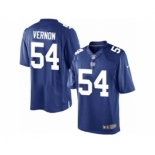 Men's Nike New York Giants #54 Olivier Vernon Limited Royal Blue Team Color NFL Jersey