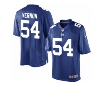 Men's Nike New York Giants #54 Olivier Vernon Limited Royal Blue Team Color NFL Jersey