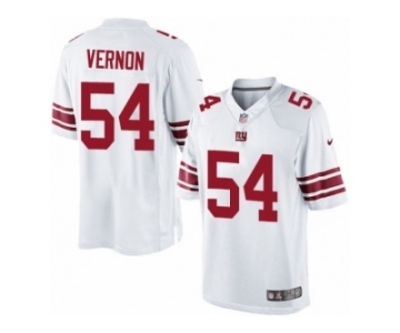 Men's Nike New York Giants #54 Olivier Vernon Limited White NFL Jersey