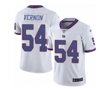 Men's Nike New York Giants #54 Olivier Vernon Limited White Rush NFL Jersey