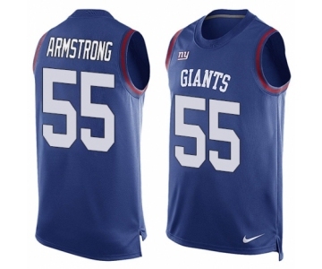 Men's Nike New York Giants #55 Ray-Ray Armstrong Limited Royal Blue Player Name & Number Tank Top NFL Jersey