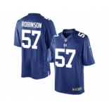 Men's Nike New York Giants #57 Keenan Robinson Limited Royal Blue Team Color NFL Jersey