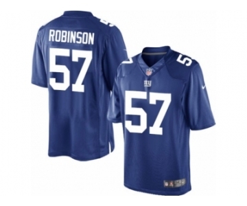 Men's Nike New York Giants #57 Keenan Robinson Limited Royal Blue Team Color NFL Jersey