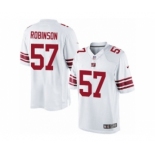 Men's Nike New York Giants #57 Keenan Robinson Limited White NFL Jersey