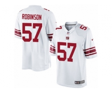 Men's Nike New York Giants #57 Keenan Robinson Limited White NFL Jersey