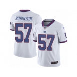 Men's Nike New York Giants #57 Keenan Robinson Limited White Rush NFL Jersey