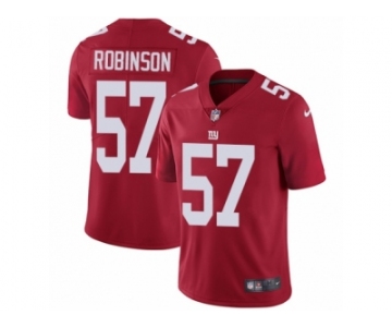 Men's Nike New York Giants #57 Keenan Robinson Vapor Untouchable Limited Red Alternate NFL Jersey