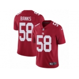 Men's Nike New York Giants #58 Carl Banks Vapor Untouchable Limited Red Alternate NFL Jersey