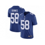 Men's Nike New York Giants #58 Carl Banks Vapor Untouchable Limited Royal Blue Team Color NFL Jersey