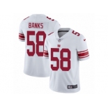 Men's Nike New York Giants #58 Carl Banks Vapor Untouchable Limited White NFL Jersey